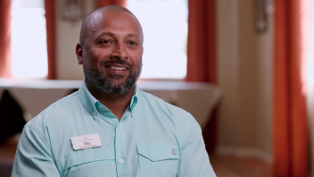 Plant Operations Director smiling during an interview